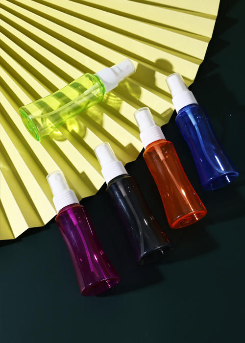 60-ml-PET-Farbtransparente Glockenhalsflasche