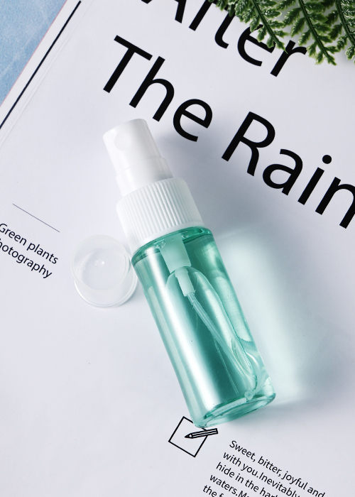 60 ml grüne transparente PET-Sprühflasche