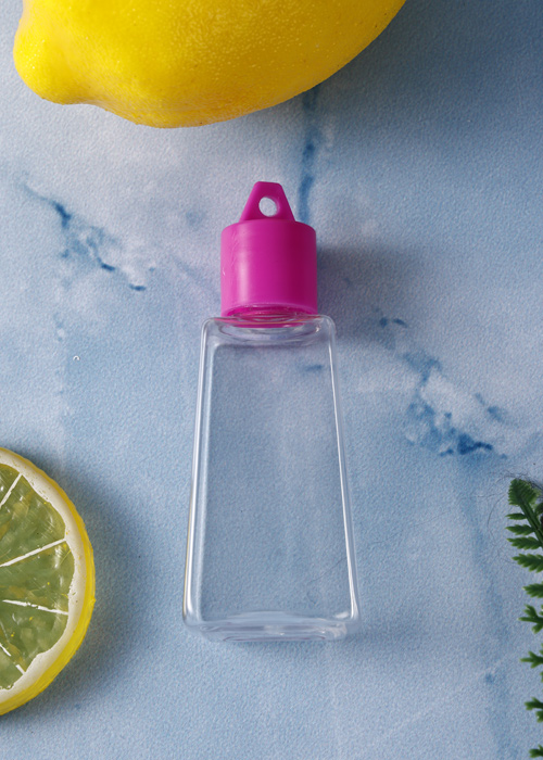 30 ml PET transparente Trapezflasche mit Haken