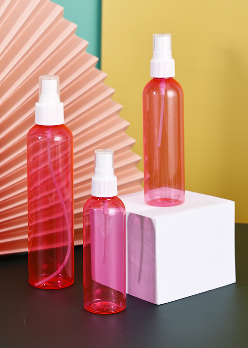 100ml-200ml PET rosa transparente Flasche