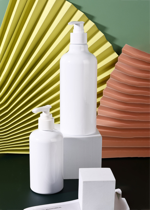 300–500 ml weiße PET-Lotion-Druckpumpflasche Händedesinfektionsflasche