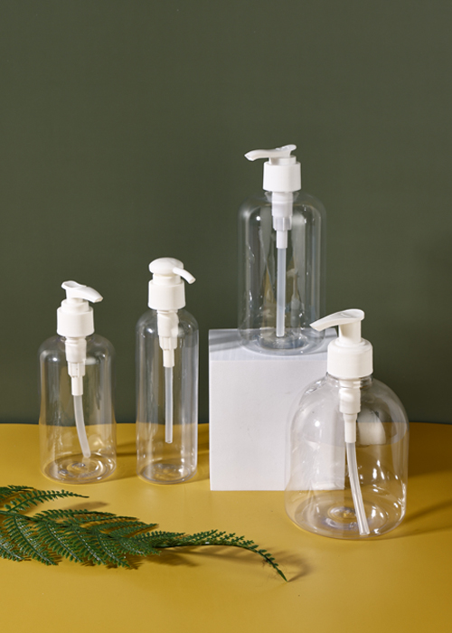 300-500ml PET Clear Gel Händedesinfektionsflasche Presspumpe