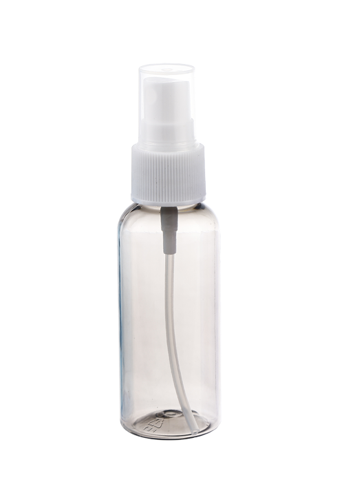 50 ml farbtransparente runde PET-Sprühflasche