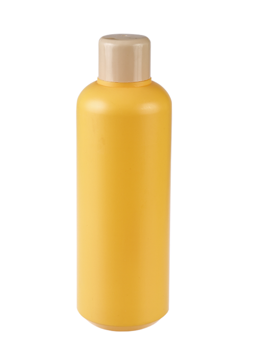 1 Liter gelbe PE-Rundflasche Flüssigkeitsflasche