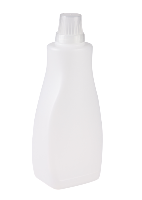 1L PE Weiße Waschmittelflasche Weichspülerflasche