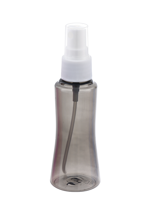 60 ml farbtransparente PET-Glockenmund-Sprühflasche Brillenreinigungsalkohol-Desinfektionsflasche