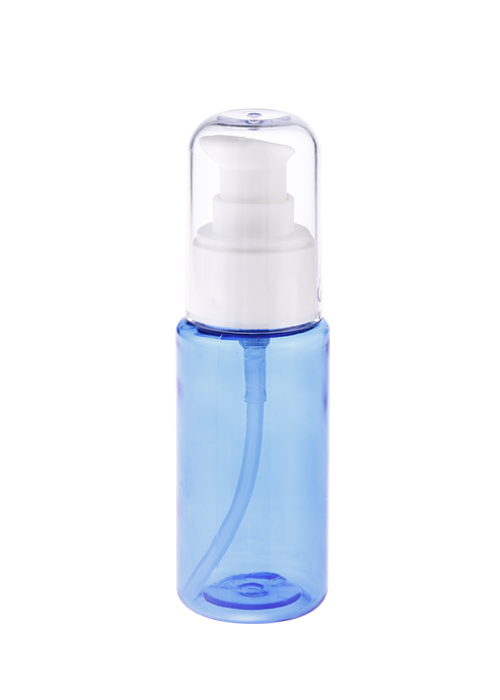 Zylindrische 60-ml-Sprühflasche aus durchsichtigem PET