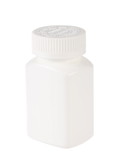 100 ml PE-Kapselflasche für Gesundheitsprodukte mit drei Stationen und Druckverschluss