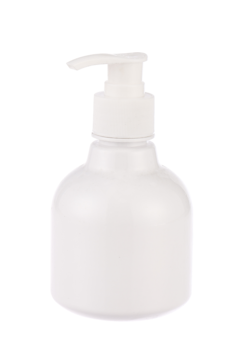 200 ml PE-weiße Lotionspumpflasche Bombenkugelflasche