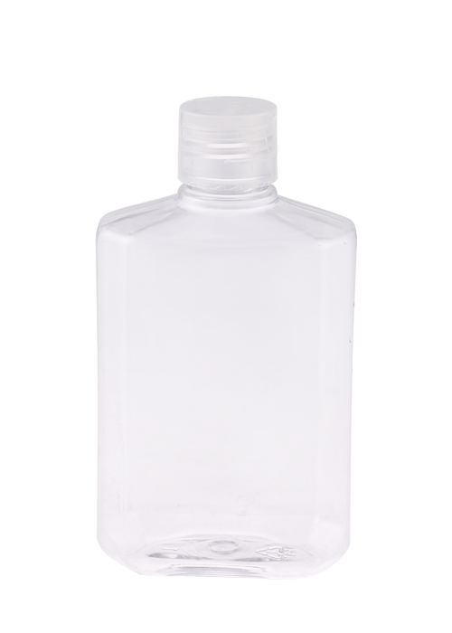 250 ml PET Transparent Flip Cap Achteckige Flasche