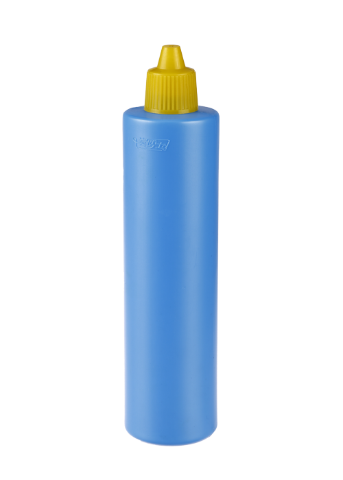 300 ml gerade zylindrische Reinigungsflasche aus PE